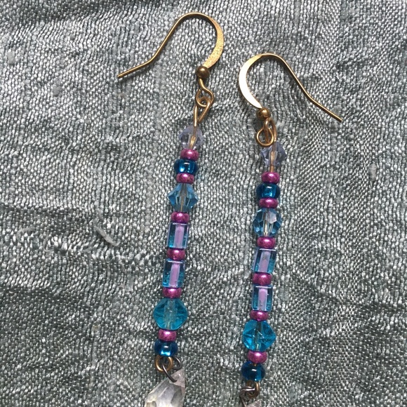 Handmade bead earrings - Picture 1 of 8